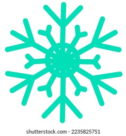 Gráfico vectorial de ilustración de copos de nieve perfectos para invierno, nieve