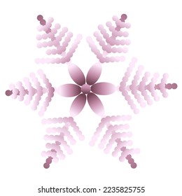 Illustration vector graphic of snowflakes perfect for winter, snow