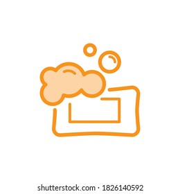 Illustration Vektorgrafik von Seifensymbol. Geeignet für Sauberkeit, Waschen, Hygiene, Gesundheit usw.