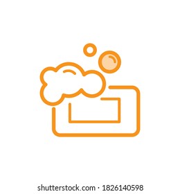 Illustration Vector graphic of soap icon. Fit for clean, wash, hygiene, health etc.