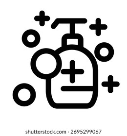 Illustration Vektorgrafik des Seifensymbols. Fit für Reinigung, Waschen, Hygiene, Gesundheit usw.