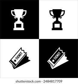 Illustration vector graphic of soccer icon, black and white