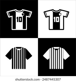 Illustration vector graphic of soccer icon, black and white