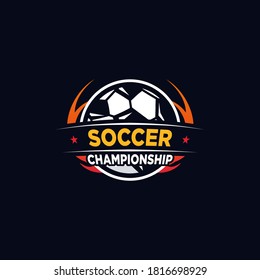 Illustration vector graphic of Soccer logo. Football logo. Design inspiration. Fit to championship or team