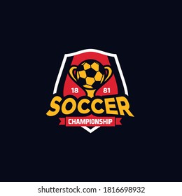Illustration vector graphic of Soccer logo. Football logo. Design inspiration. Fit to championship or team