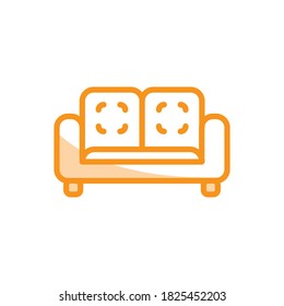 Illustration Vector graphic of sofa icon. Fit for interior, furniture, decorate etc.