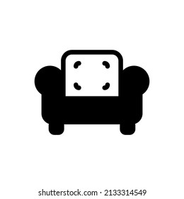 Illustration Vector graphic of sofa icon. Fit for interior, furniture, decorate etc.