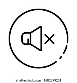 Illustration von Vektorillustration-Grafik von Ton-off-Symbol