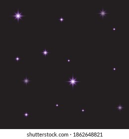 Illustration vector graphic of Space background with realistic nebula and shining stars. Colorful cosmos with stardust and milky way. Magic color galaxy. Infinite universe and starry night.