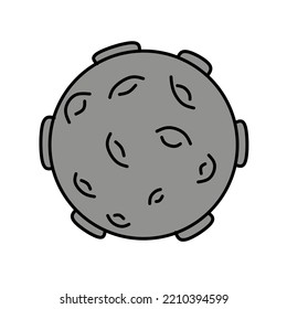 Illustration vector graphic of space object. Good for children's books, etc.