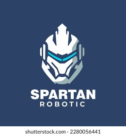 illustration vector graphic of Spartan robotic logo design. logo vector. Sparta icon. Usable to your company, business, team, etc