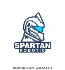 illustration vector graphic of Spartan robotic logo design. logo vector. Sparta icon. Usable to your company, business, team, etc
