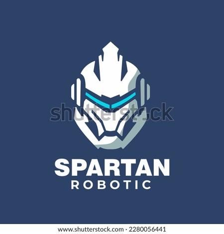 illustration vector graphic of Spartan robotic logo design. logo vector. Sparta icon. Usable to your company, business, team, etc
