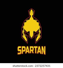 illustration vector graphic spartan warrior helmet logo design art style