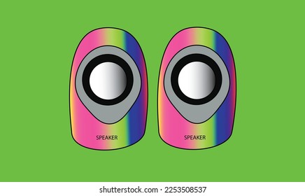 illustration vector graphic of speaker.