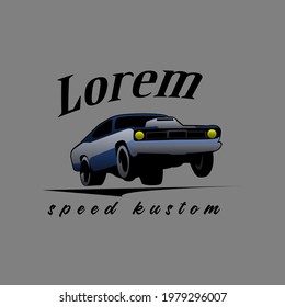 Illustration Vector graphic of speed car logo