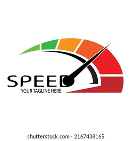illustration vector graphic of speed logo design vector