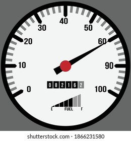 Velocímetro gráfico vectorial de ilustración bueno para publicidad en automóviles