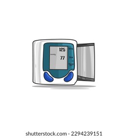 Gráfico vectorial de ilustración del Sfigmomanómetro con fondo blanco