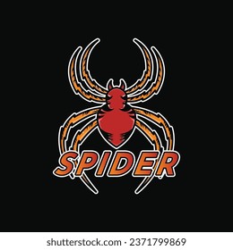 illustration vector graphic spider mascot logo design idea