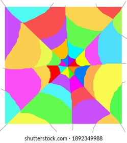 Illustration vector graphic of spider wes full colours