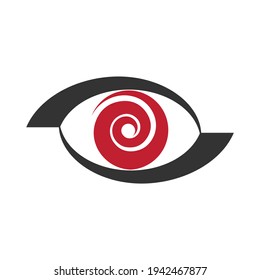illustration vector graphic of spiral bull's eye logo