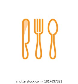 Illustration Vector graphic of spoon, fork, knife icon. Fit for restaurant,dining, eat, lunch etc