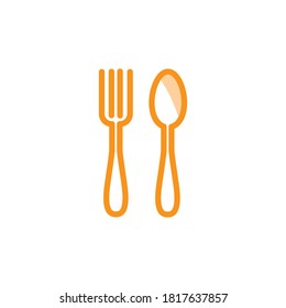 Ilustración Vector gráfico de cuchara, tenedor, icono de cuchillo. Apropiado para el restaurante, la comida, el almuerzo, etc.