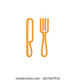 Ilustración Vector gráfico de cuchara, tenedor, icono de cuchillo. Apropiado para el restaurante, la comida, el almuerzo, etc.