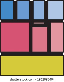 Illustration vector graphic of square color logo perfect for companylogo