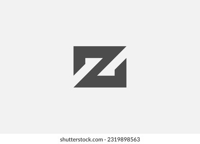 Illustration vector graphic of square letter Z. Good for logo