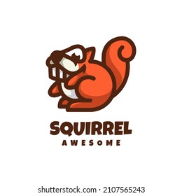 Illustration vector graphic of Squirrel, good for logo design