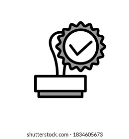 Ilustración Gráfico vectorial del icono de sello