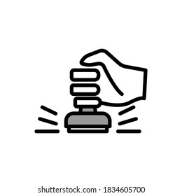 Ilustración Gráfico vectorial del icono de sello