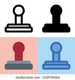 Illustration vector graphic of Stamp Icon. Perfect for user interface, new application, etc