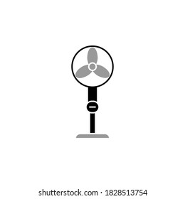 Ilustración Gráfica vectorial del icono del ventilador de pie