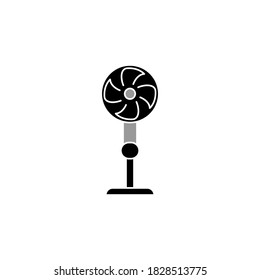 Ilustración Gráfica vectorial del icono del ventilador de pie