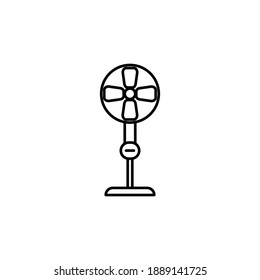 Illustration Vector graphic of stand fan icon