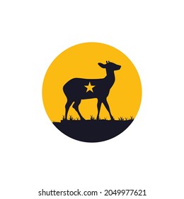 Illustration Vector Graphic of Star Deer Logo. Perfect to use for Technology Company