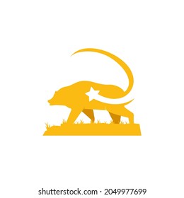 Illustration Vector Graphic of Star Grizzly Bear Logo. Perfect to use for Technology Company