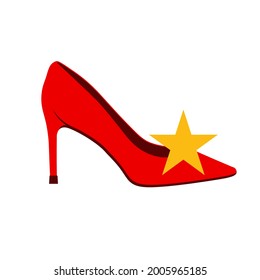 Illustration Vector Graphic of Star High Heels Logo. Perfect to use for Fashion Company