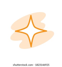 Illustration Vector graphic of star icon. Fit for favorite, feedback, rating etc.