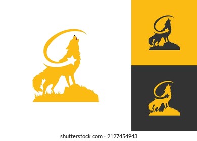 Illustration Vector Graphic of Star Wolf Logo. Perfect to use for Animal Rescue