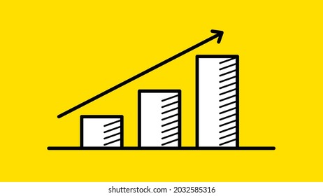 Illustration vector graphic of Statistic Curve Growing Up. Suitable to showing Profit and Goals on Good Business.