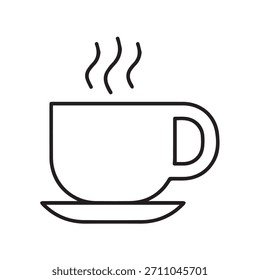 Ilustración Vector gráfico de Steaming Hot Beverage Cup Icon