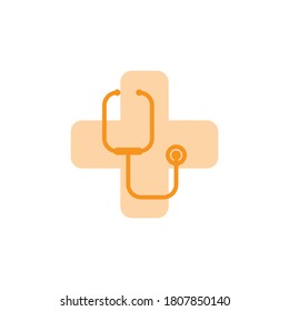 Illustration Vector graphic of stethoscope icon. Fit for doctor, nurse, diagnosis, heart beat etc.
