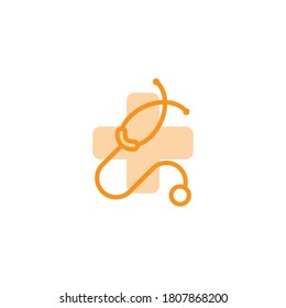 Illustration Vector graphic of stethoscope icon. Fit for doctor, nurse, diagnosis, heart beat etc.