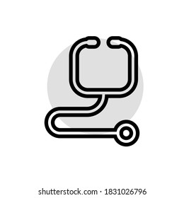 Illustration Vektorgrafik des Stethoskop-Symbols