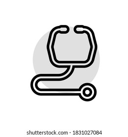 Illustration Vector graphic of stethoscope icon