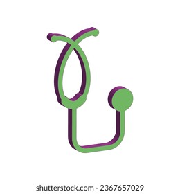 Illustration Vector Graphic of Stethoscope icon